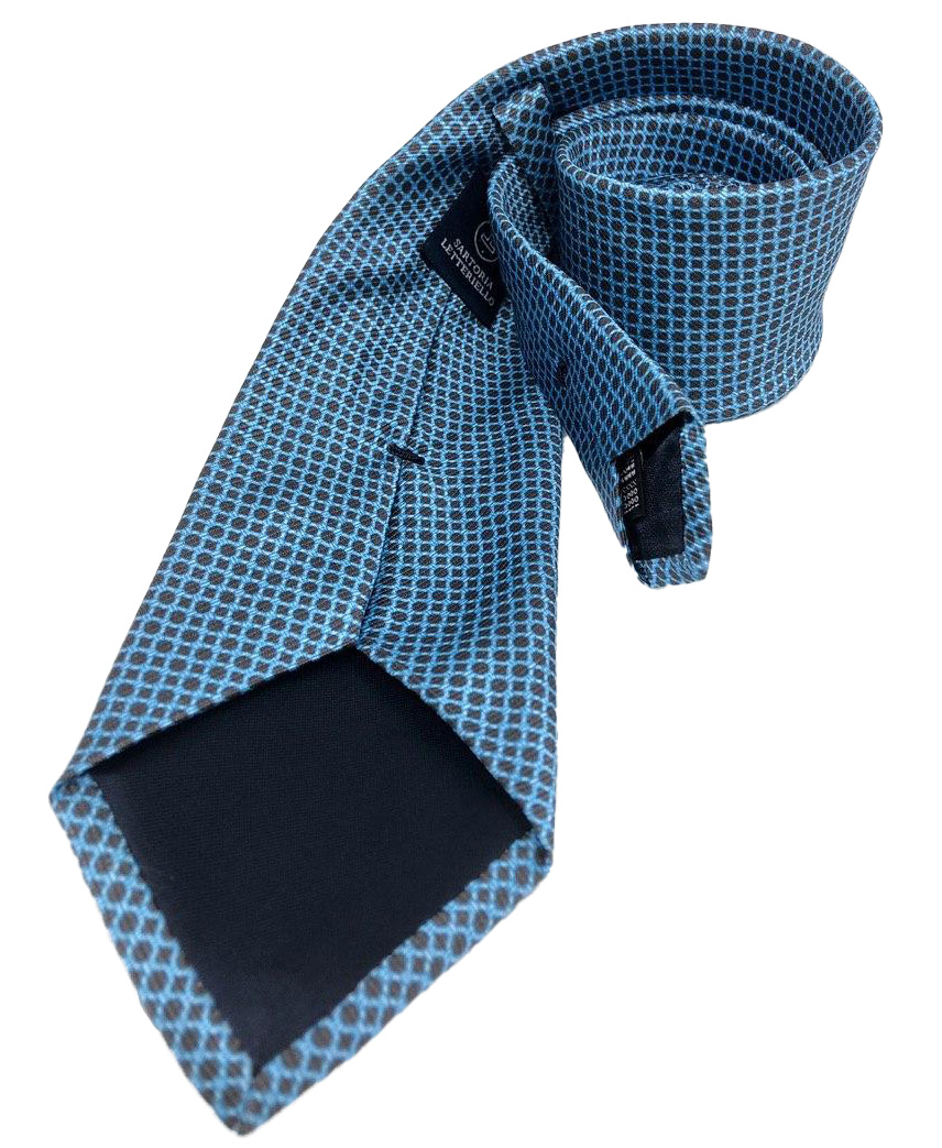 cravatta londra Blu retro